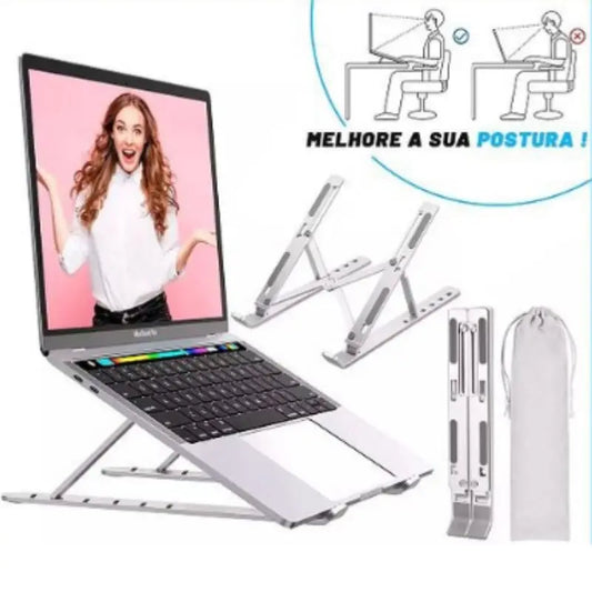 Suporte De Alumínio Para Notebook