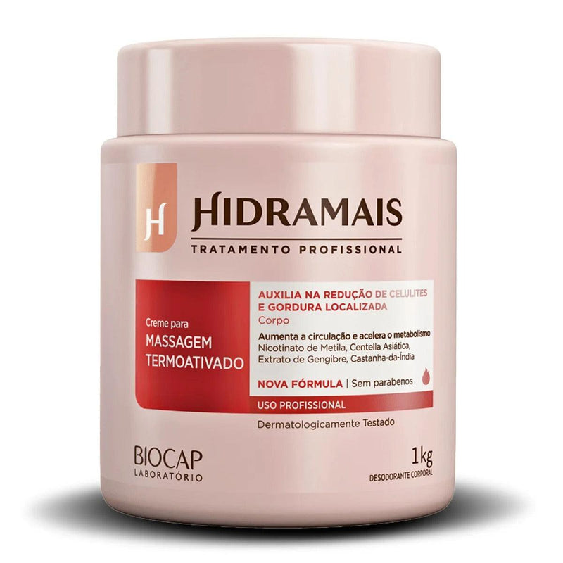 Creme Para Massagem Termoativo Hidramais 1Kg