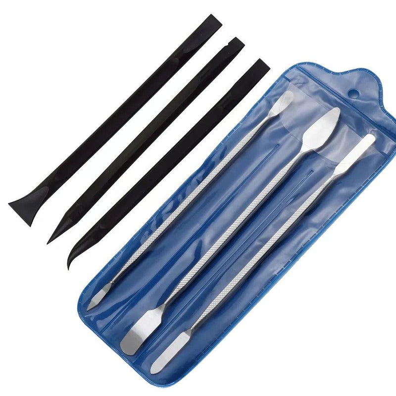 Kit De Espátulas de Aço Inox e Nylon